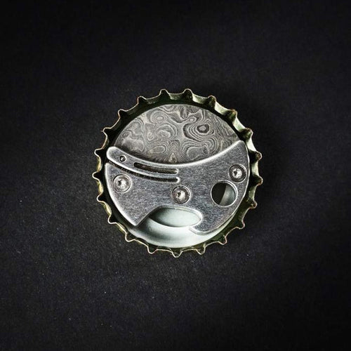 Mini abridor de botellas compacto de titanio y cortador EDC