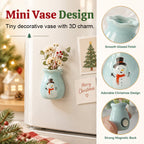 Christmas Mini Vase Fridge Magnets