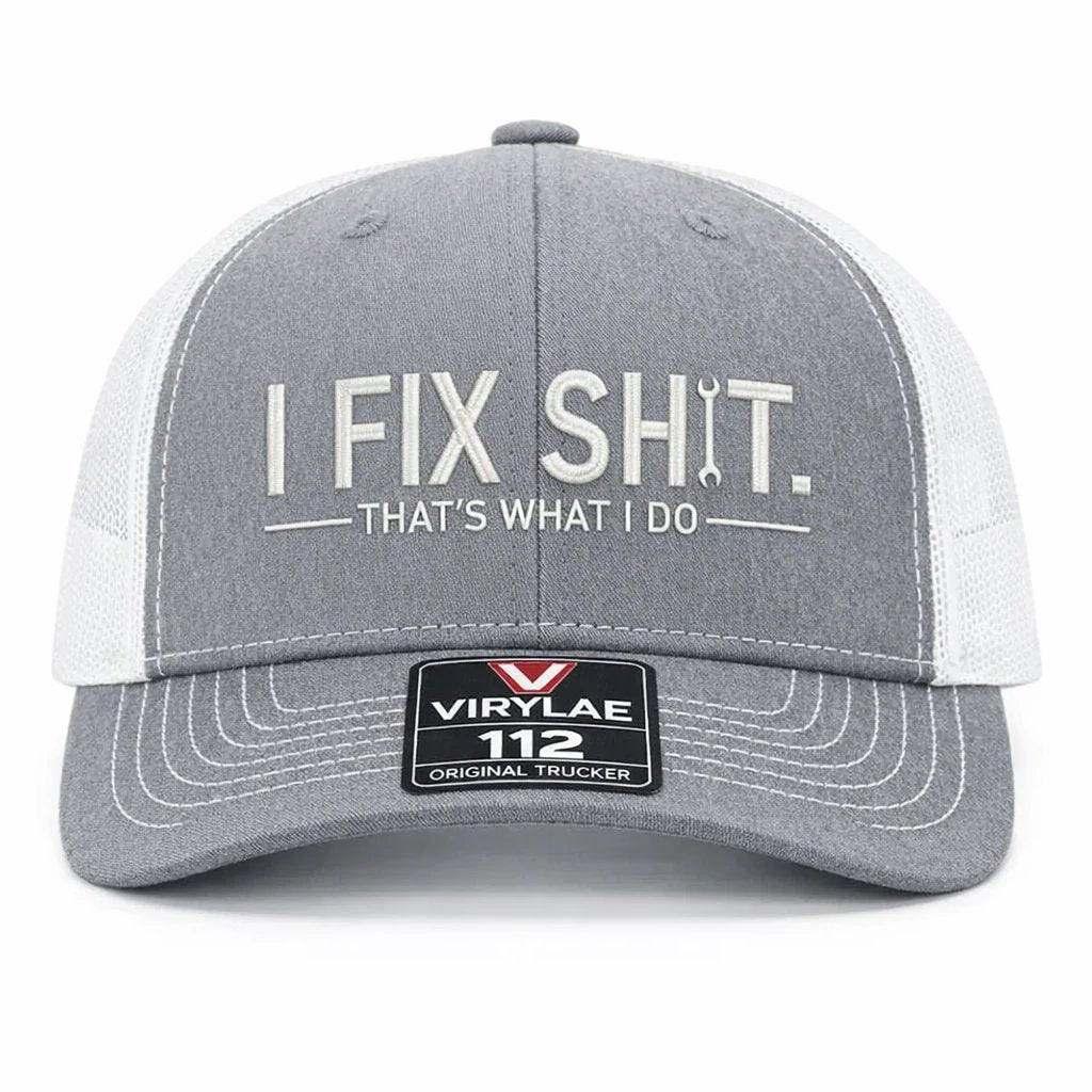 🔥ÚLTIMO DÍA 49% DE DESCUENTO -🛠️ Gorra de camionero "Arreglo Mierda" - Gorra divertida de mecánico y reparador