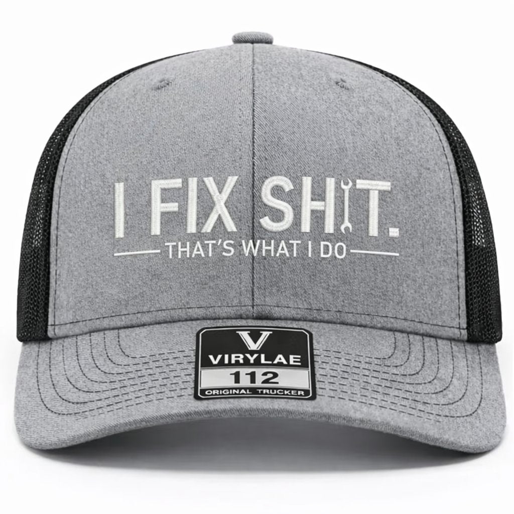 🔥ÚLTIMO DÍA 49% DE DESCUENTO -🛠️ Gorra de camionero "Arreglo Mierda" - Gorra divertida de mecánico y reparador