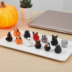 🎃🐤 Halloween Resin Mini Duckies — 12 Spooky Designs, 1‑Inch Tiny Decor