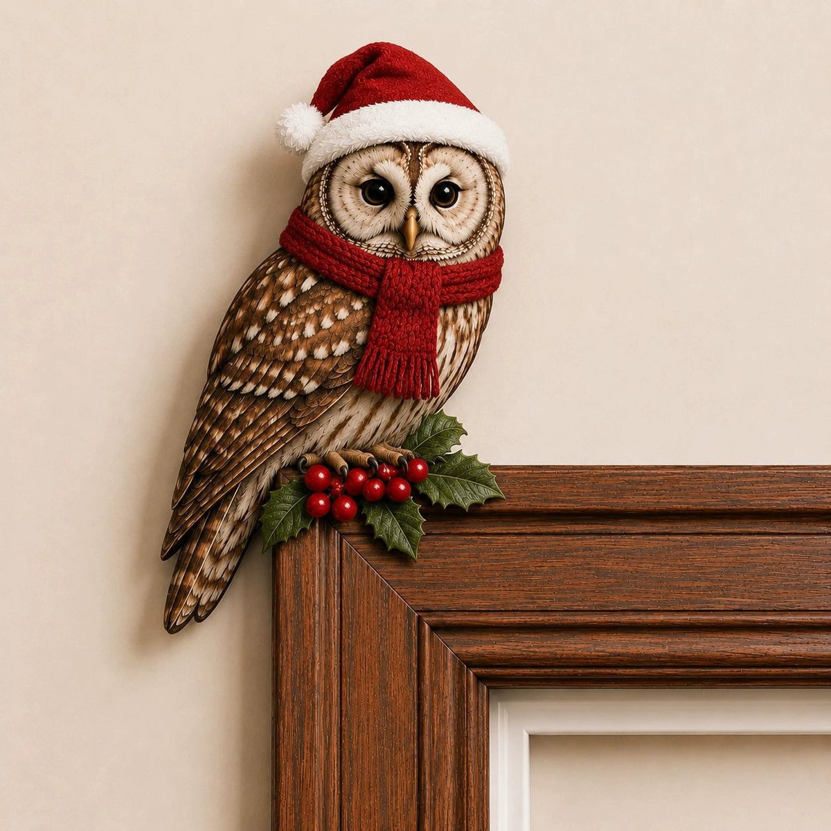 Wooden Owl Door Topper
