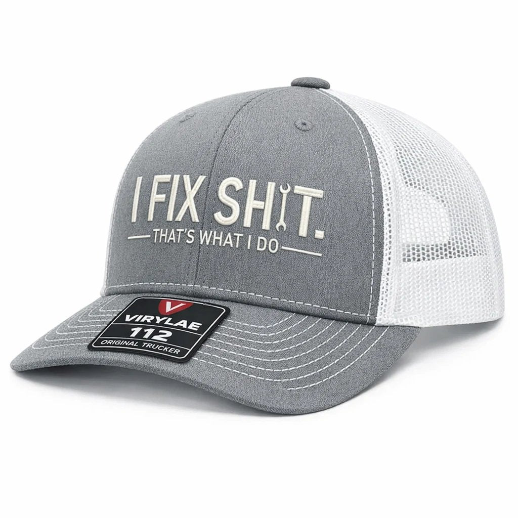 🔥ÚLTIMO DÍA 49% DE DESCUENTO -🛠️ Gorra de camionero "Arreglo Mierda" - Gorra divertida de mecánico y reparador