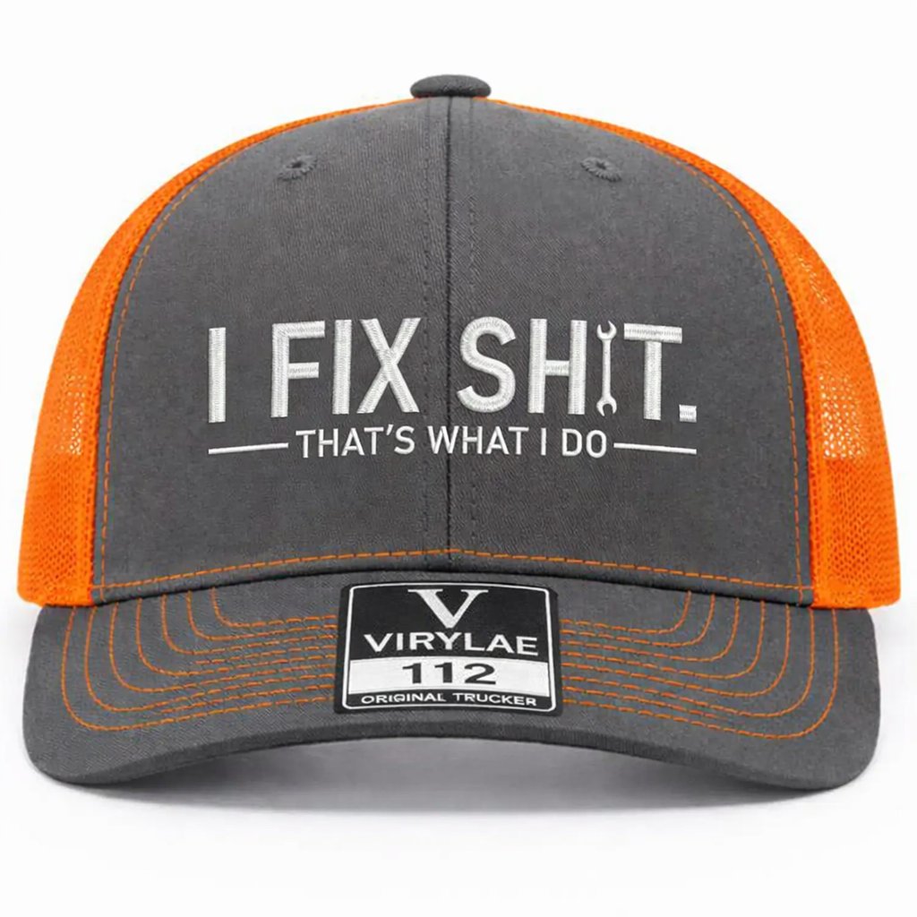 🔥ÚLTIMO DÍA 49% DE DESCUENTO -🛠️ Gorra de camionero "Arreglo Mierda" - Gorra divertida de mecánico y reparador